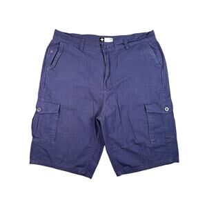 LRG Lifted Research Group Cargo Shorts Navy Blue Size 38 Streetwear